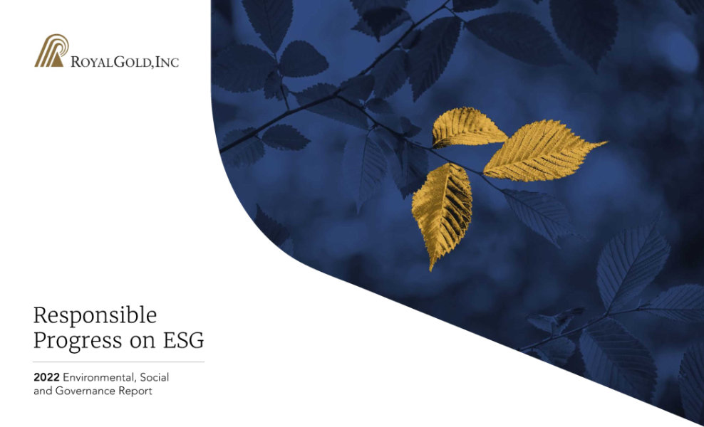 Cover 2022 ESG Report
